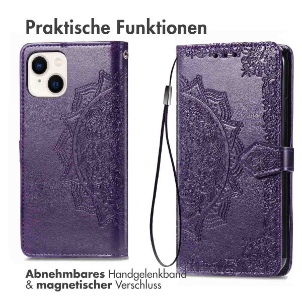 imoshion Mandala Klapphülle Apple iPhone 15 - Violett