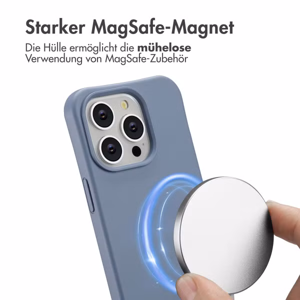 imoshion Color Backcover mit abnehmbarem Handykette und MagSafe Apple iPhone 14 Pro - Ash Blue