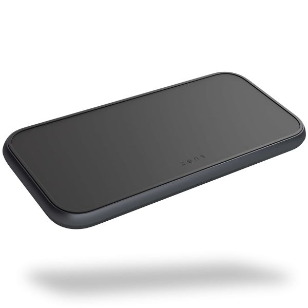 Zens Aluminium Dual Fast Wireless Charger 5 coils - Kabelloses Ladegerät - Power Delivery - 45 Watt - Schwarz 