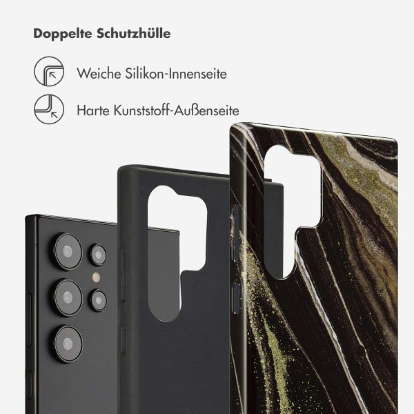 Selencia Vivid Back Cover Samsung Galaxy S24 Ultra - Chic Marble