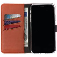 Selencia Echtleder Klapphülle iPhone Xr - Braun