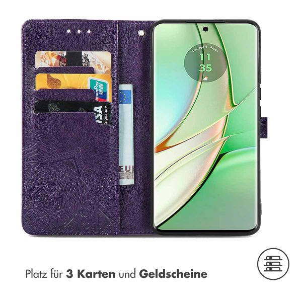 imoshion Mandala Klapphülle Motorola Edge 40 - Violett