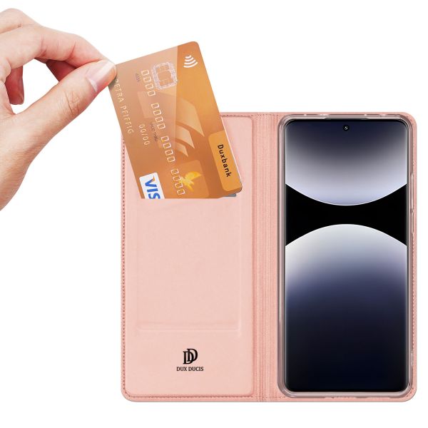 Dux Ducis Slim TPU Klapphülle Xiaomi Redmi Note 14 Pro (4G) - Rosé gold