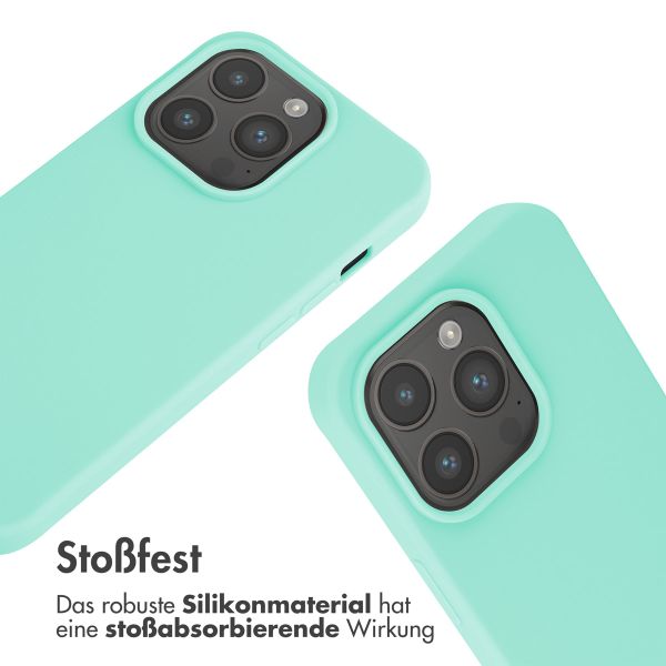 imoshion SilikonHülle mit Band Apple iPhone 15 Pro - Mintgrün