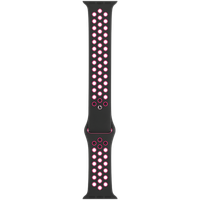 Apple Nike Sport Armband für das  Apple Watch Series 1 t/m 9 / SE (38/40/41 mm) | Series 10 / 11 (42 mm) - Black / Pink Blast