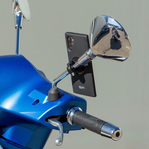 SP Connect Mirror Mount SPC+ - Handyhalterung für Motorrad und Roller – Spiegelbefestigung – Schwarz