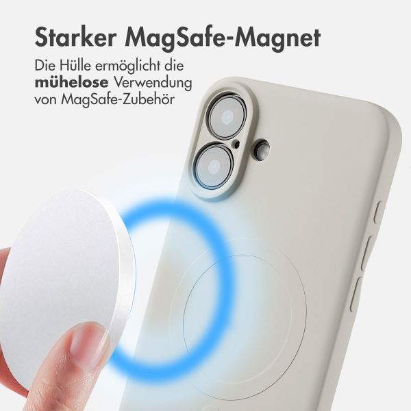 imoshion Color Back Cover mit MagSafe für das Apple iPhone 16 - Beige