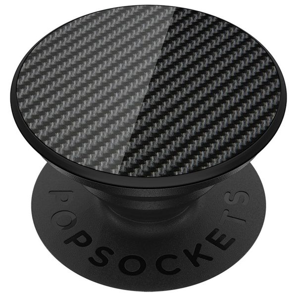 PopSockets Luxus PopGrip - Carbon Fiber Black