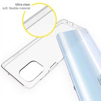 Accezz TPU Clear Cover für das Motorola Moto G100 - Transparent