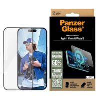 PanzerGlass Gaming Screen Protector Ultra Wide Fit mit Applikator für das iPhone 16