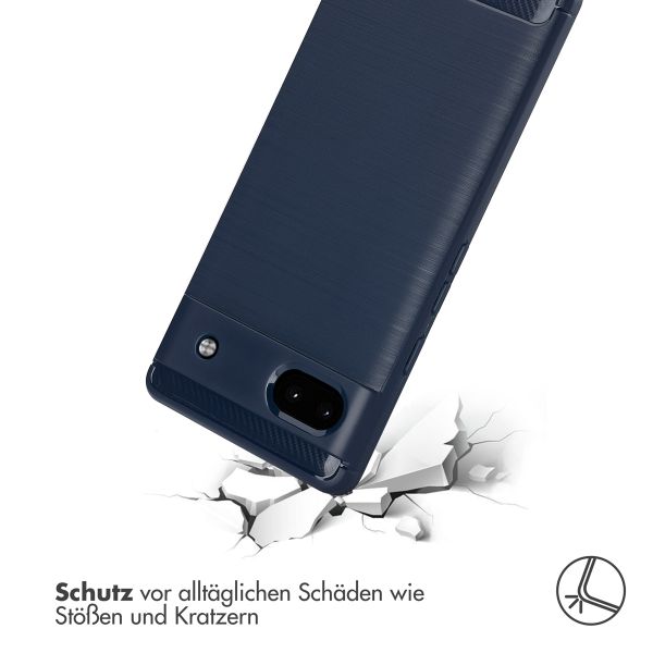 imoshion Brushed Back Cover Google Pixel 6a - Dunkelblau