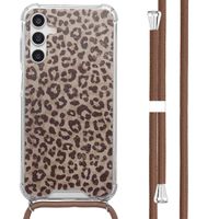 imoshion Design Hülle mit Band Samsung Galaxy A15 (5G) - Leopard Mood