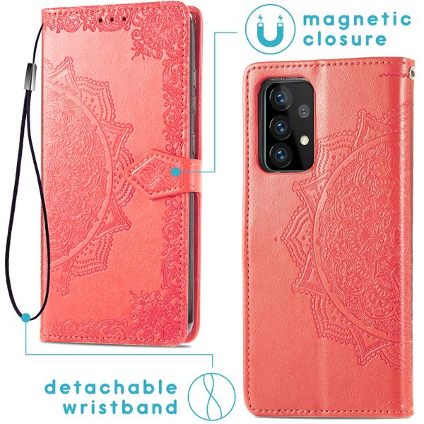 imoshion Mandala Klapphülle Samsung Galaxy A52(s) (5G/4G) - Rot