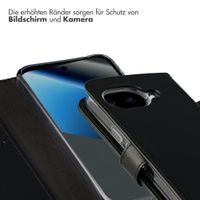 Selencia Echtleder Klapphülle Google Pixel 10a - Schwarz
