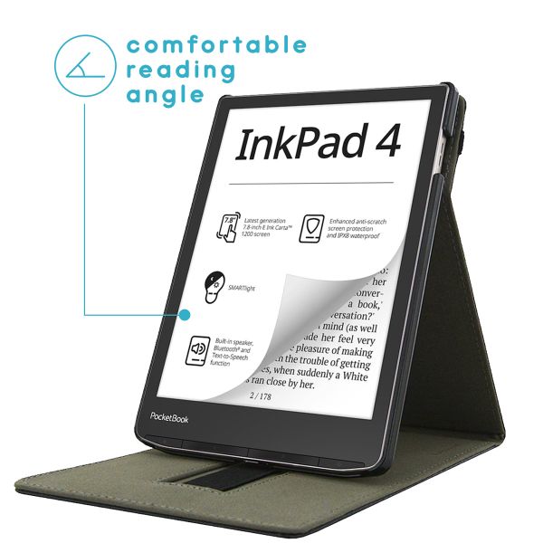 imoshion Stand Flipcase für das Pocketbook InkPad 4 - Schwarz