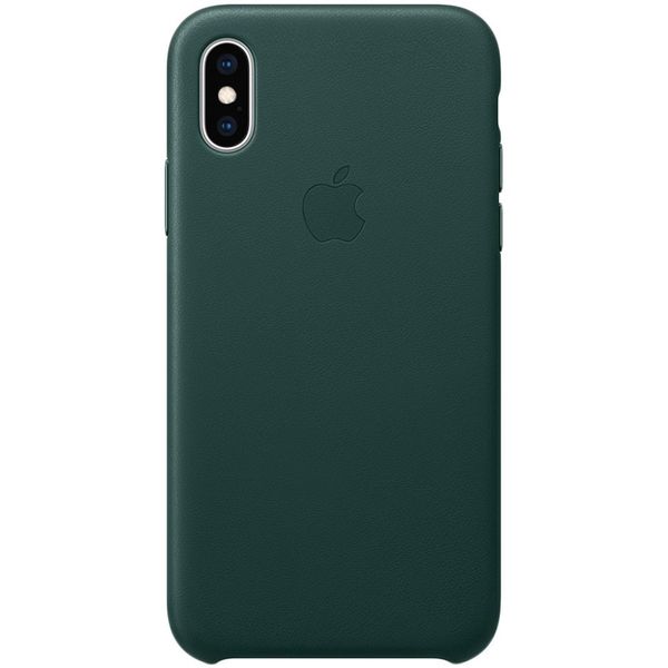 Apple Leder-Case Forest Green für das iPhone Xs