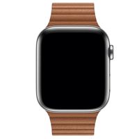 Apple Lederarmband für das  Apple Watch Series 1 t/m 11 / SE / Ultra (44/45/46/49 mm) - Größe L - Saddle Brown