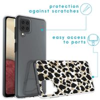 imoshion Design Hülle für das Samsung Galaxy A12 - Leopard / Schwarz