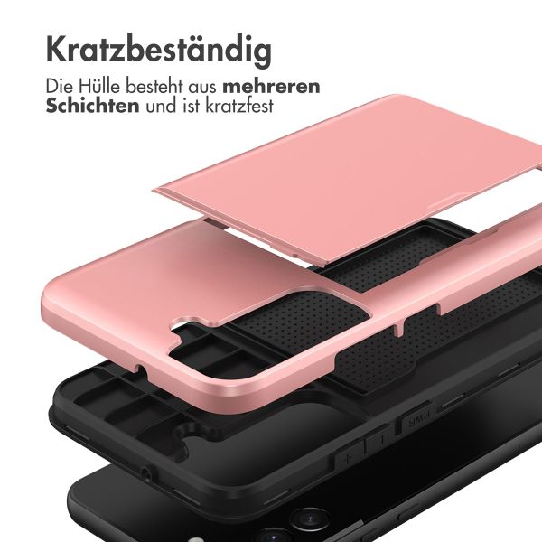 imoshion Backcover mit Kartenfach für das Samsung Galaxy S21 - Rose Gold