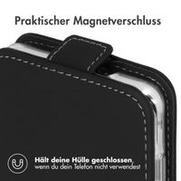 Accezz Flip Case Schwarz für das Samsung Galaxy S10