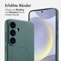 imoshion Color Back Cover mit MagSafe für das Samsung Galaxy S25 Plus - Dunkelgrün