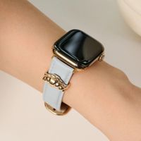 Burga Armband aus echtem Leder für Apple Watch | 38/40/41/42 mm - Dream / Gold
