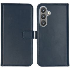 Selencia Echtleder Klapphülle Samsung Galaxy S24 Plus - Dunkelblau