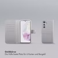 Selencia Olyn Abnehmbare Bookcase mit MagSafe Samsung Galaxy A35 / A55 - Grau