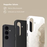 Selencia Vivid Back Cover Samsung Galaxy S24 - Marble Light Brown