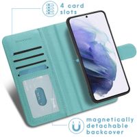 imoshion Luxuriöse Portemonnaie-Klapphülle Samsung Galaxy S21 - Türkis
