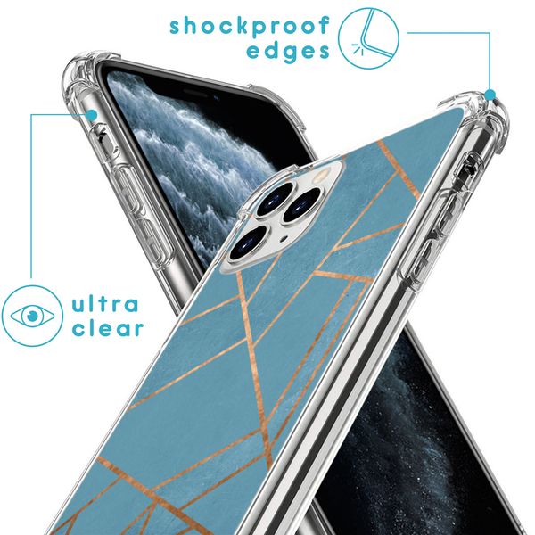 imoshion Design Hülle mit Band für das iPhone 11 Pro - Blue Graphic