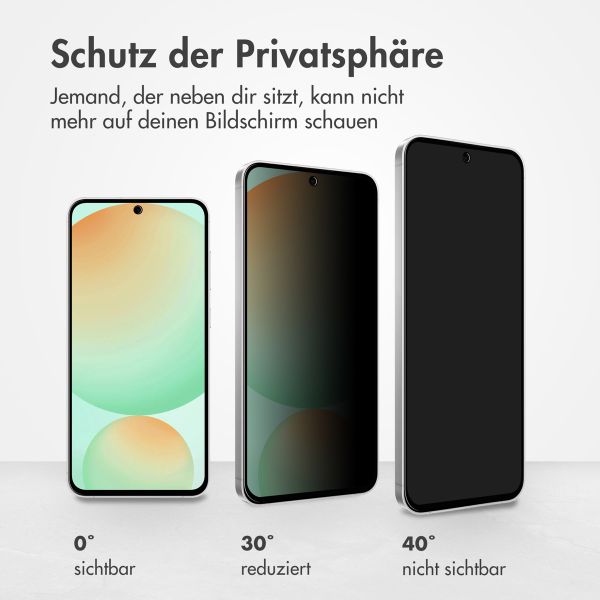 Accezz Privacy Displayschutz aus gehärtetem Glas Samsung Galaxy S24 FE / A36 / A56