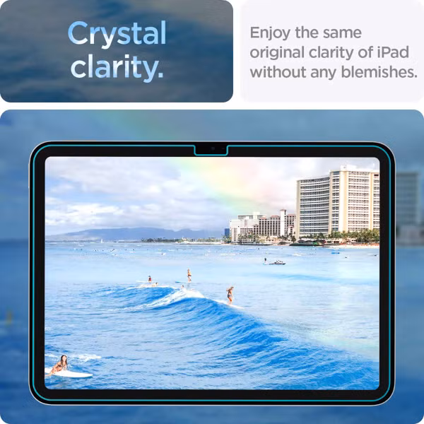 Spigen GLAStR EZ Fit Displayschutzfolie + Applicator Apple iPad 11 (2025) 11 Zoll A16 / iPad 10 (2022) 10.9 Zoll