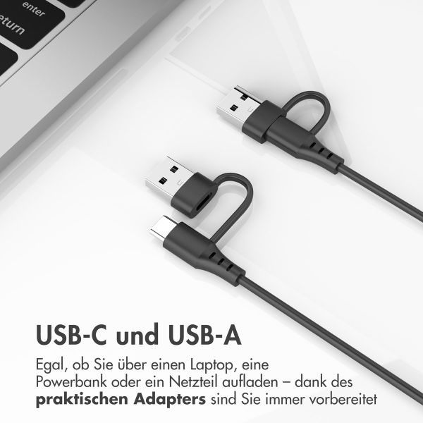 imoshion Ladekabel für die Samsung Galaxy Watch USB-C und USB-A - 2 Meter