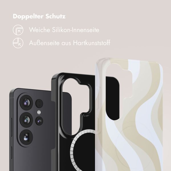 Selencia Vivid Rückabdeckung mit MagSafe Samsung Galaxy S26 Ultra - Desert Waves Beige