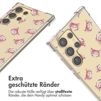 imoshion Design Hülle mit Band Samsung Galaxy S24 Ultra - Crab Watercolor