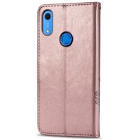 Kleeblumen Klapphülle Roségold für das Huawei Y6 (2019)