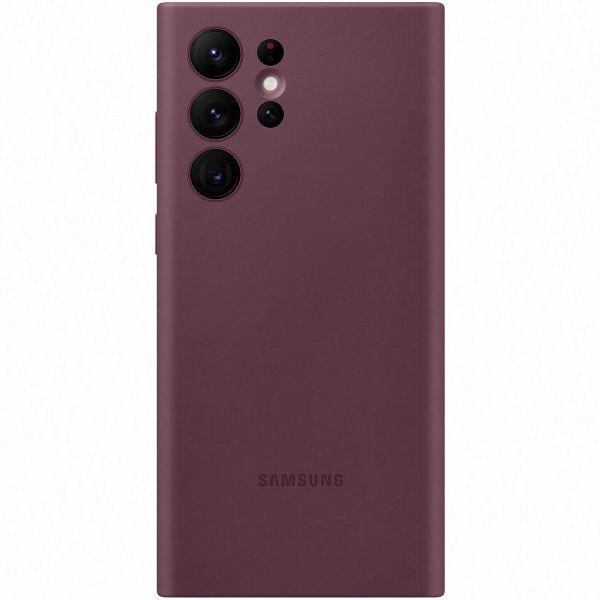 Samsung Original Silikon Cover für das Galaxy S22 Ultra - Burgundy