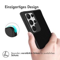 imoshion Rugged Hybrid Carbon Case Samsung Galaxy S24 Ultra - Schwarz
