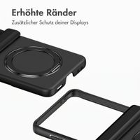 Accezz Color Backcover mit MagSafe und Ringständer Samsung Galaxy Z Flip 8 - Schwarz