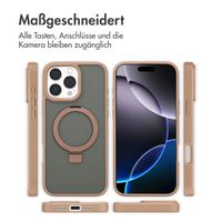 Accezz Ring Stand Backcover mit MagSafe Apple iPhone 16 Pro Max - Braun