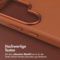 Accezz MagSafe Leather Backcover Samsung Galaxy S26 Ultra - Sienna Brown