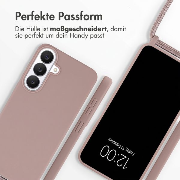 imoshion SilikonHülle mit Band Samsung Galaxy S26 FE - Sand Pink