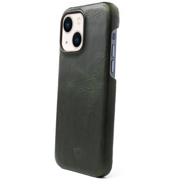 Wachikopa Full Wrap Back Cover für das iPhone 13 - Dark Green