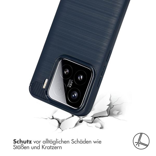 imoshion Brushed Back Cover Xiaomi 15 - Dunkelblau