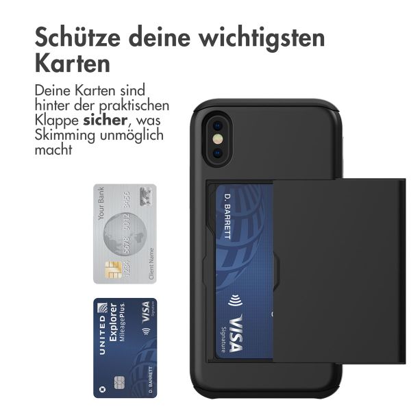 imoshion Backcover mit Kartenfach Apple iPhone X / Xs - Schwarz