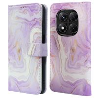 imoshion Design Klapphülle Xiaomi Redmi Note 14 Pro Plus (5G) - Purple Marble