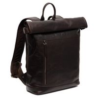 The Chesterfield Brand Mazara Laptop Rucksack 13 Zoll - Echtes Leder - Dunkelbraun