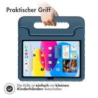 imoshion Schutzhülle mit Handgriff kindersicher für das iPad 11 (2025) 11 Zoll / iPad 10 (2022) 10.9 Zoll - Dunkelblau