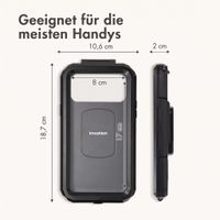 imoshion Premium Fahrrad-Handyhalterung - Spritzwassergeschützt - 360° drehbar - Universal - Schwarz